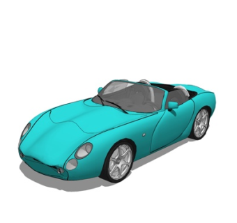 现代小跑车su模型