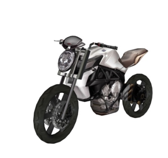 现代摩托车su模型