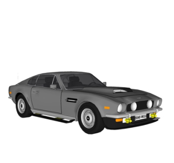 现代小汽车su模型