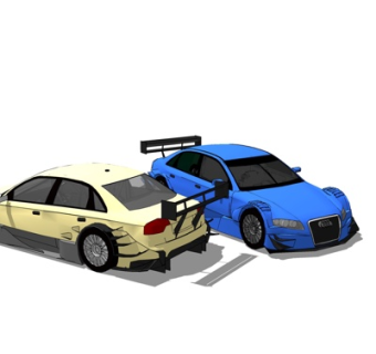 现代奥迪汽车su模型