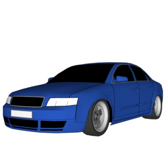 现代小汽车su模型