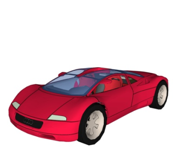 现代奥迪跑车su模型