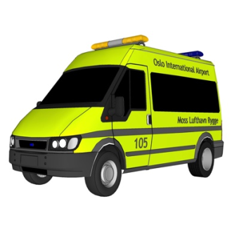 现代救护车su模型