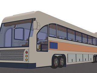 现代旅游<em>巴士</em>su模型