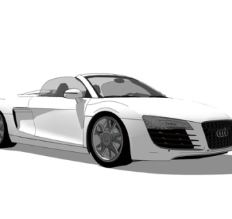 现代奥迪跑车su模型