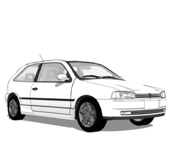 现代小汽车su模型