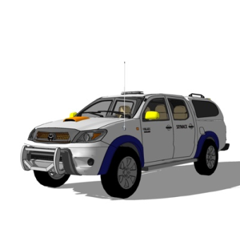 现代丰田汽车su模型