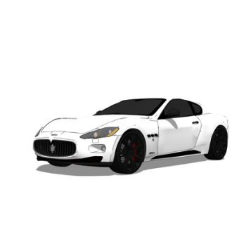 现代玛莎拉蒂跑车su模型