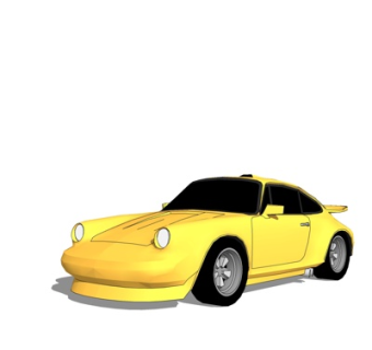 现代小跑车su模型