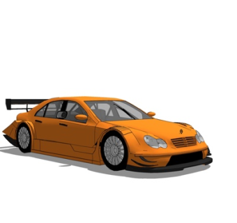 现代奔驰跑车su模型