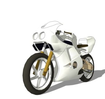 现代摩托车su模型