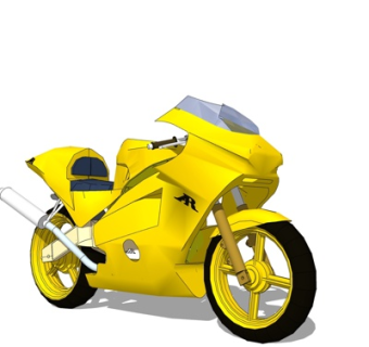 现代摩托车su模型