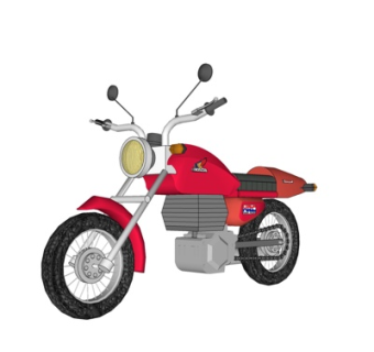 现代摩托车su模型