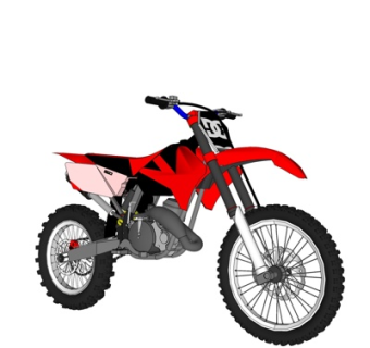 现代摩托车su模型