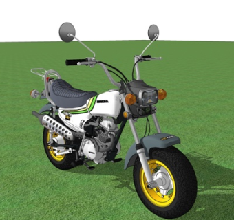 现代摩托车su模型