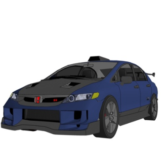 现代本田汽车su模型