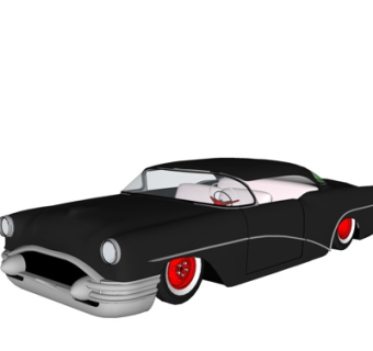 现代老爷车su模型