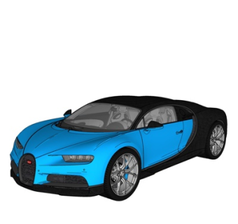 现代小跑车su模型