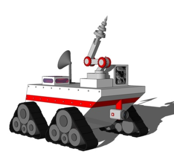 现代月球探测车su模型