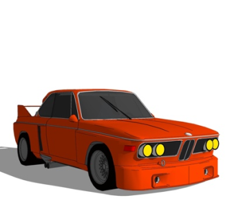 现代老爷车su模型