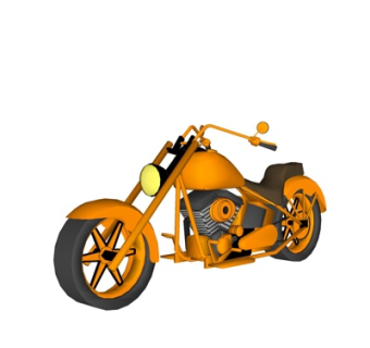 现代摩托车su模型