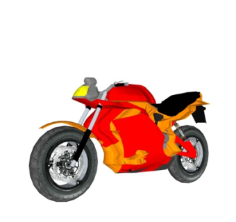 现代摩托车su模型