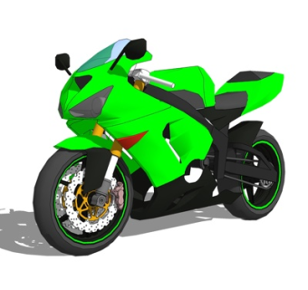 现代摩托车su模型