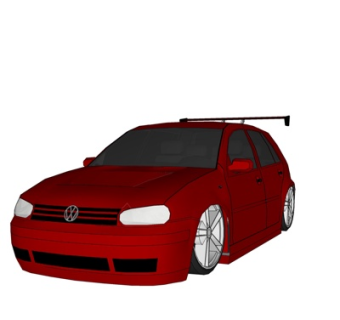 现代大众汽车su模型