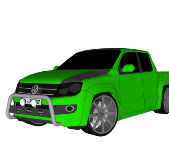 现代大众汽车su模型