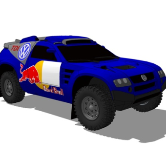 现代越野车su模型