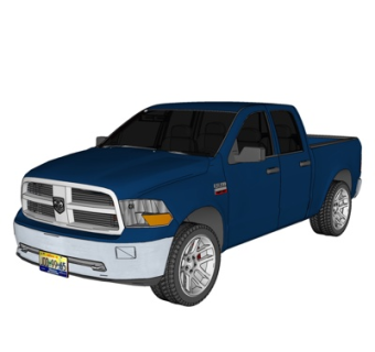 现代运输车su模型