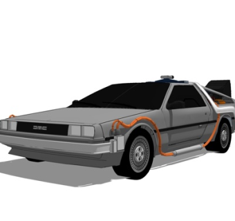 现代消防车su模型