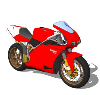 现代摩托车su模型