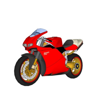 现代摩托车su模型