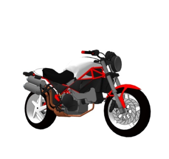 现代摩托车su模型