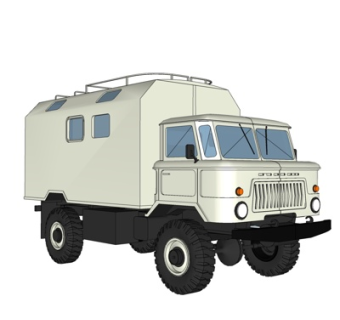 现代大货车su模型