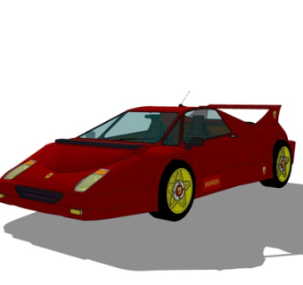 现代法拉利跑车su模型