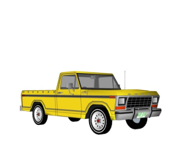 现代运输车su模型