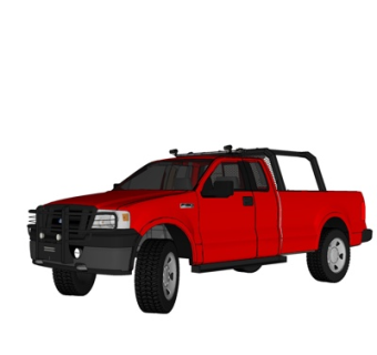 现代运输车su模型