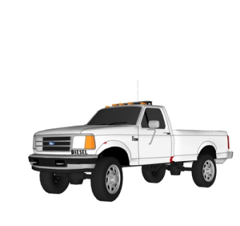 现代故障车su模型