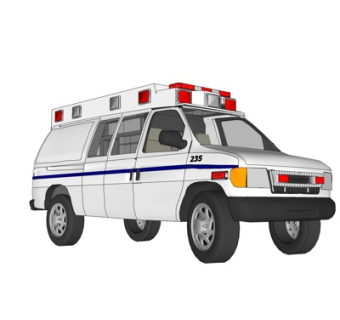 现代小货车su模型