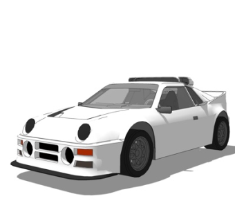 现代跑车su模型