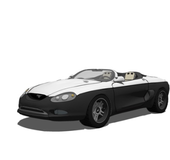 现代跑车su模型