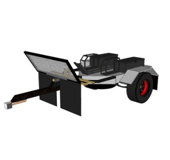 现代拖车su模型