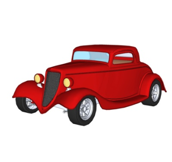 现代儿童玩具车su模型