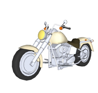 现代摩托车su模型