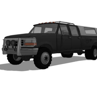 现代特警防爆车su模型