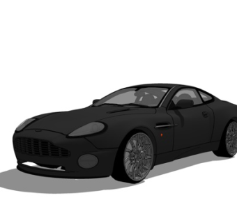 现代跑车su模型
