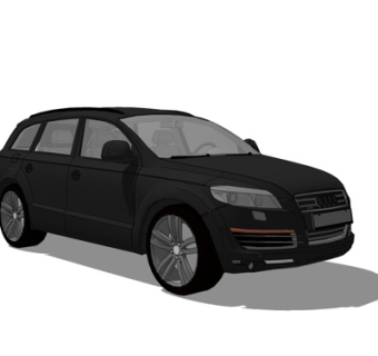 现代奥迪汽车su模型