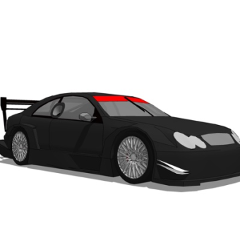 现代跑车su模型